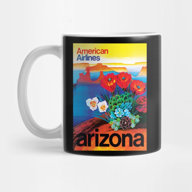 Beautifully Restored Vintage Travel Poster - American Airlines Travel to Arizona by vintageposterco